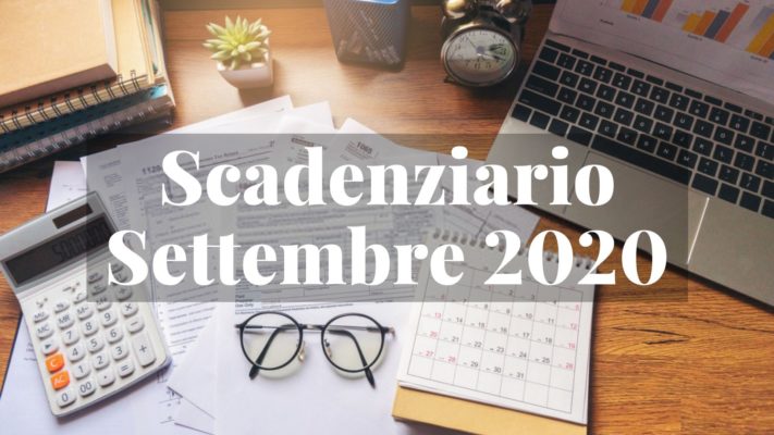 Scadenziario Settembre 2020