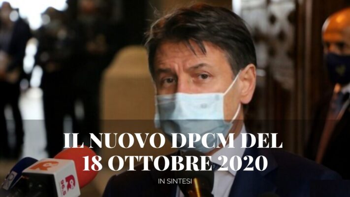 Nuovo DPCM Del 18.10.2020